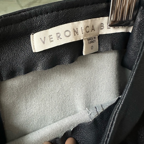 Veronica Beard Lamb Leather Pants - Picture 3 of 5